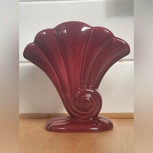 MCM, Vintage, Wave Redwing 892, Maroon Vase